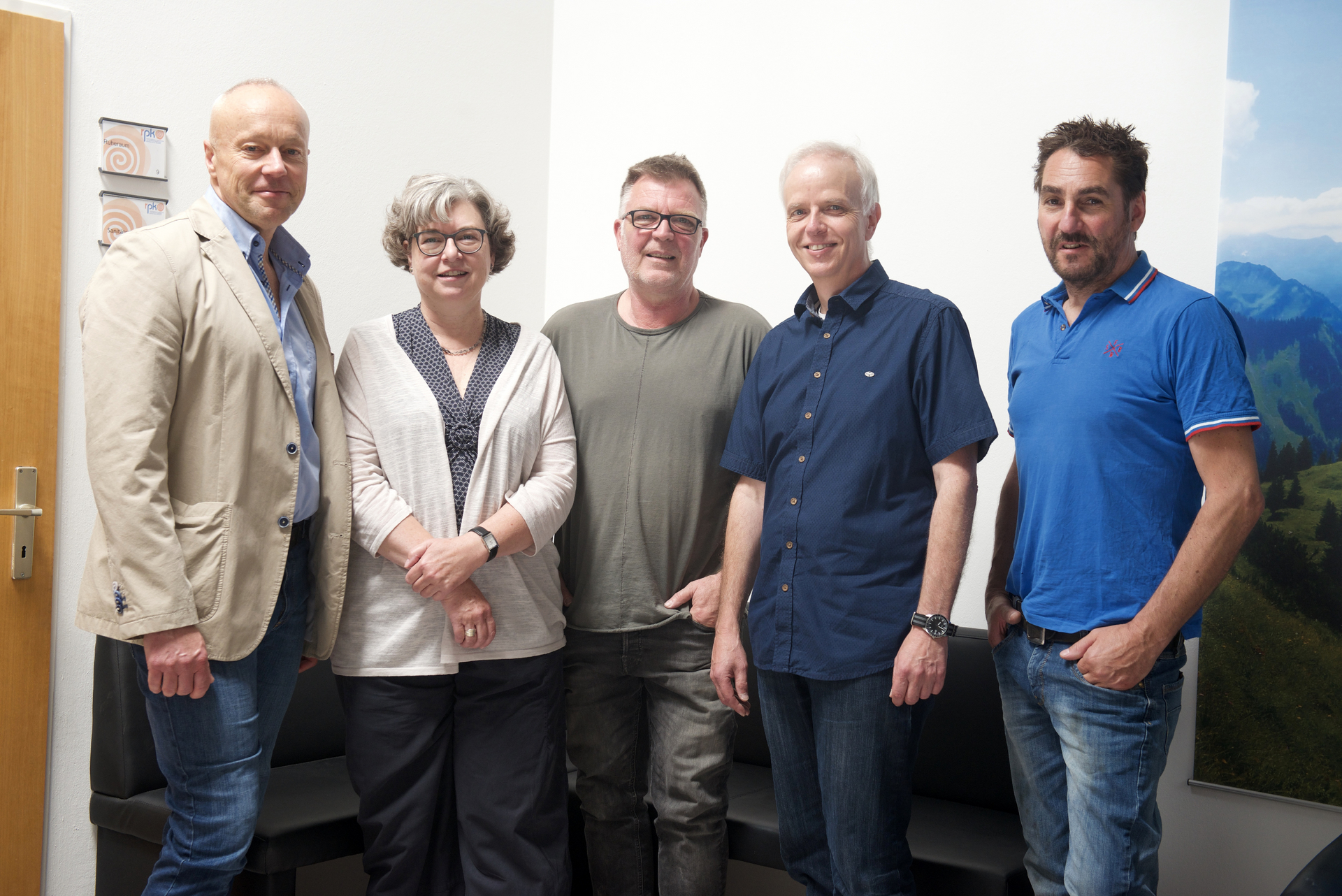 Im Bild, von links: Berthold_Gawlik, Martina Bronold, Martin Fichtel, Reinhard Scholl und Michael Zorn