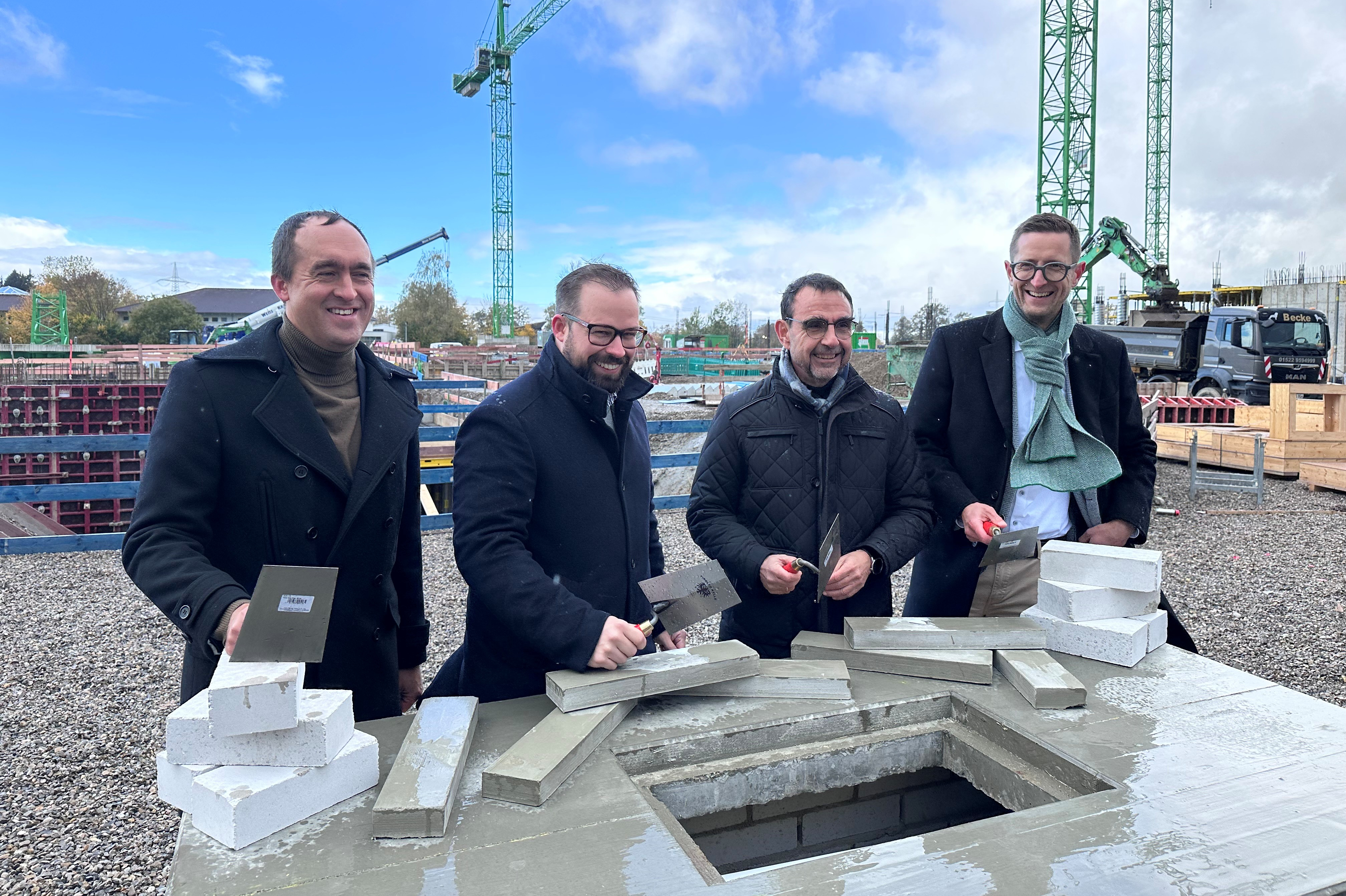 Grundsteinlegung für den Neubau von Klinikum und BKH Memmingen